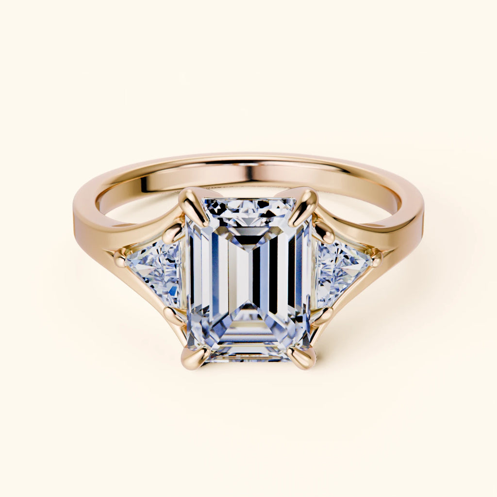 Engagement Ring - Ramzes' Architectural, Side Diamonds