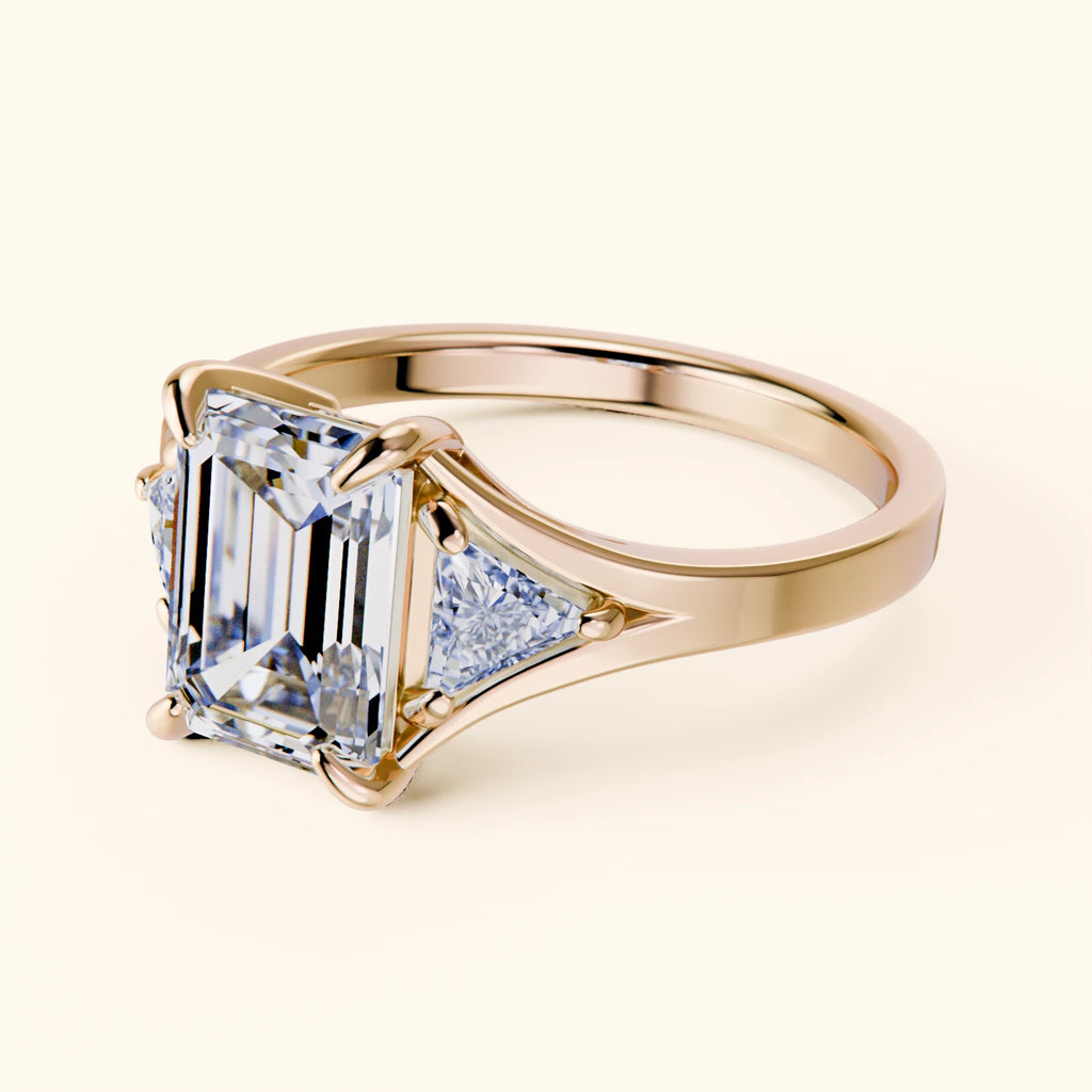 Engagement Ring - Ramzes' Architectural, Side Diamonds
