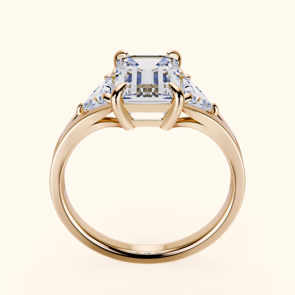 Engagement Ring - Ramzes' Architectural, Side Diamonds