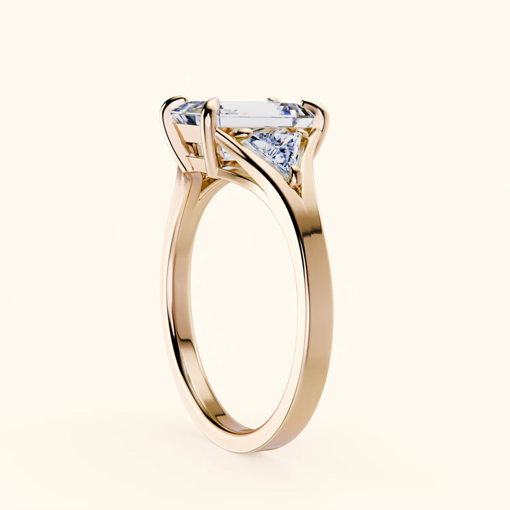 Engagement Ring - Ramzes' Architectural, Side Diamonds